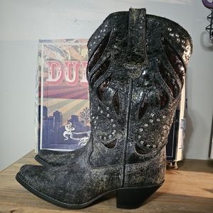 Crush by:Durango Women's Sequins Bling Cowboy Western Leather Boots Size:11M